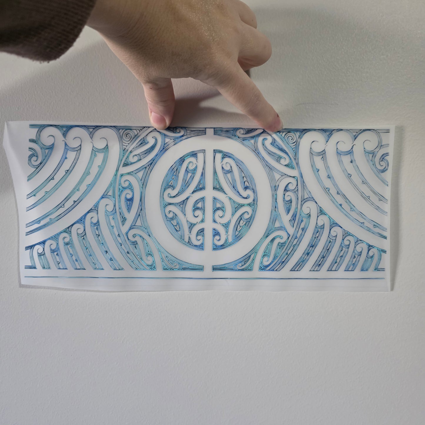 Maori design Iron on DTF 30cm - printed incorrectly Faulty