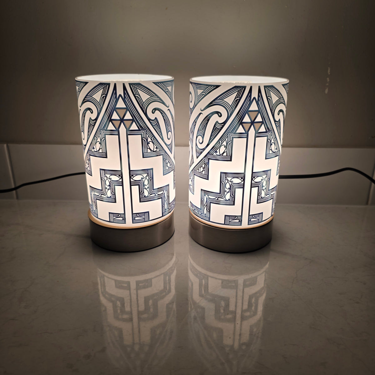 Maori design touch lamp - set 2 lamps (pre-order)