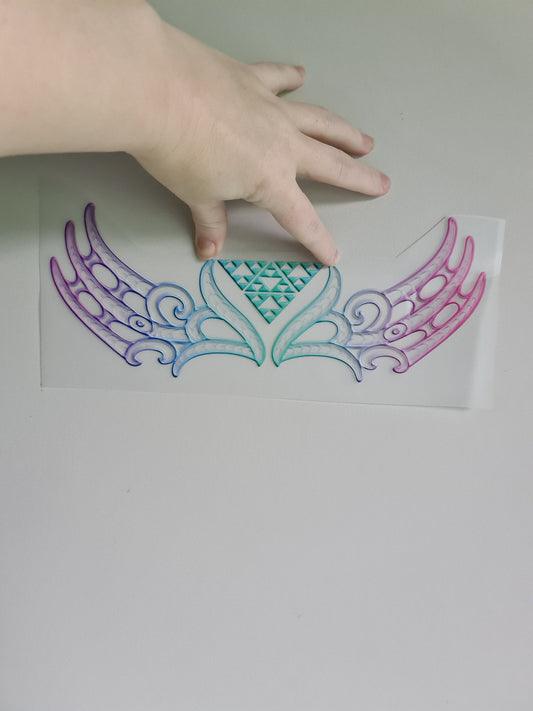 Sublimation custom Maori design Iron on 30cm