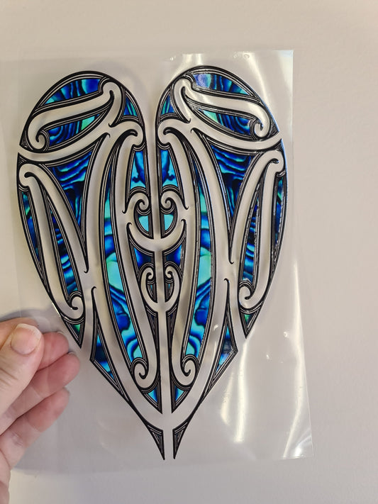 UV dtf Maori design A5 size 21cmx 14.8cm #386
