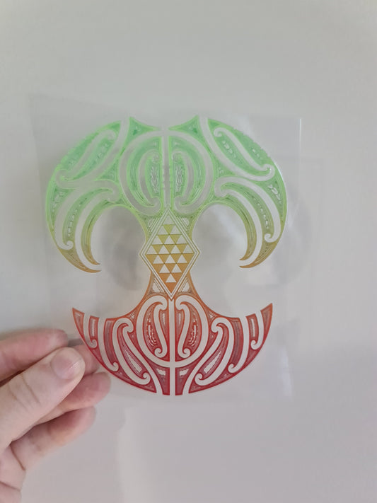 UV dtf Maori design mini size 13cmx13cm #849