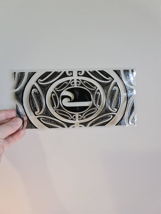 UV dtf Maori design 23cmx11cm 16oz wrap #905