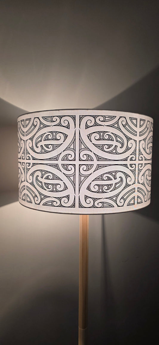 Maori Design Floor Lamp - Black design -PRE-ORDER