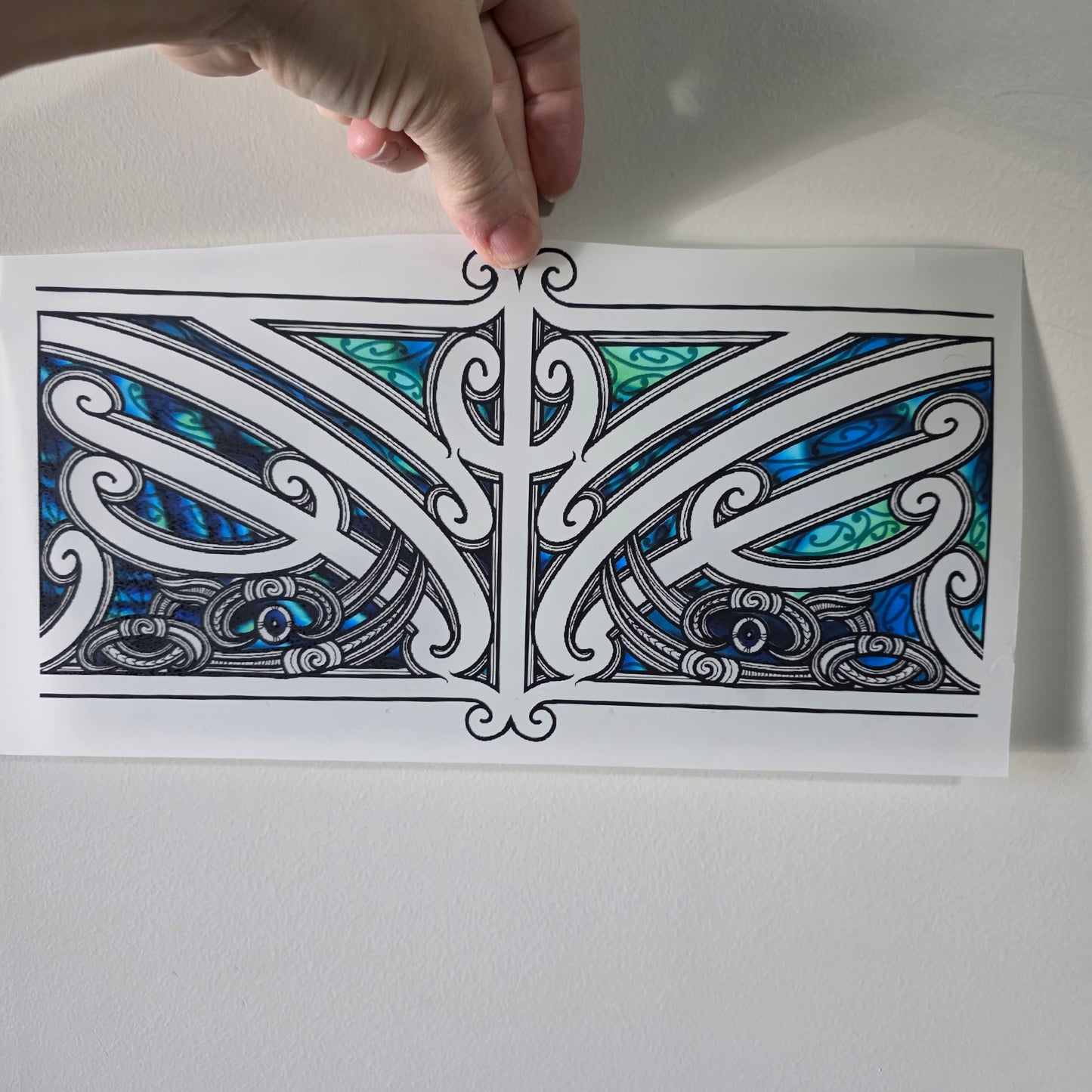 Maori design Iron on DTF 30cmx14cm