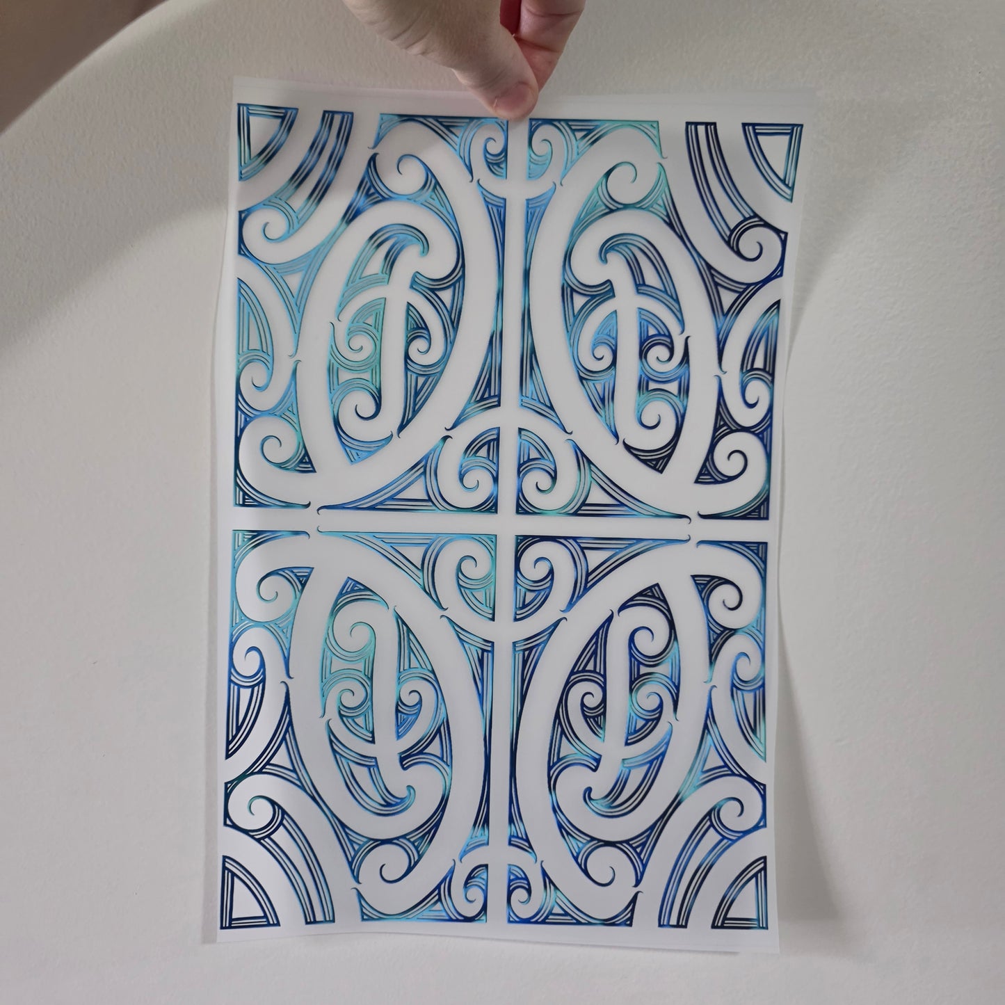 Maori design Iron on DTF 30cm