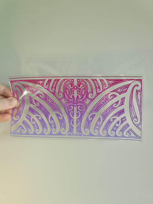 UV dtf transfer Maori design 23cmx11cm 16oz wrap #1428