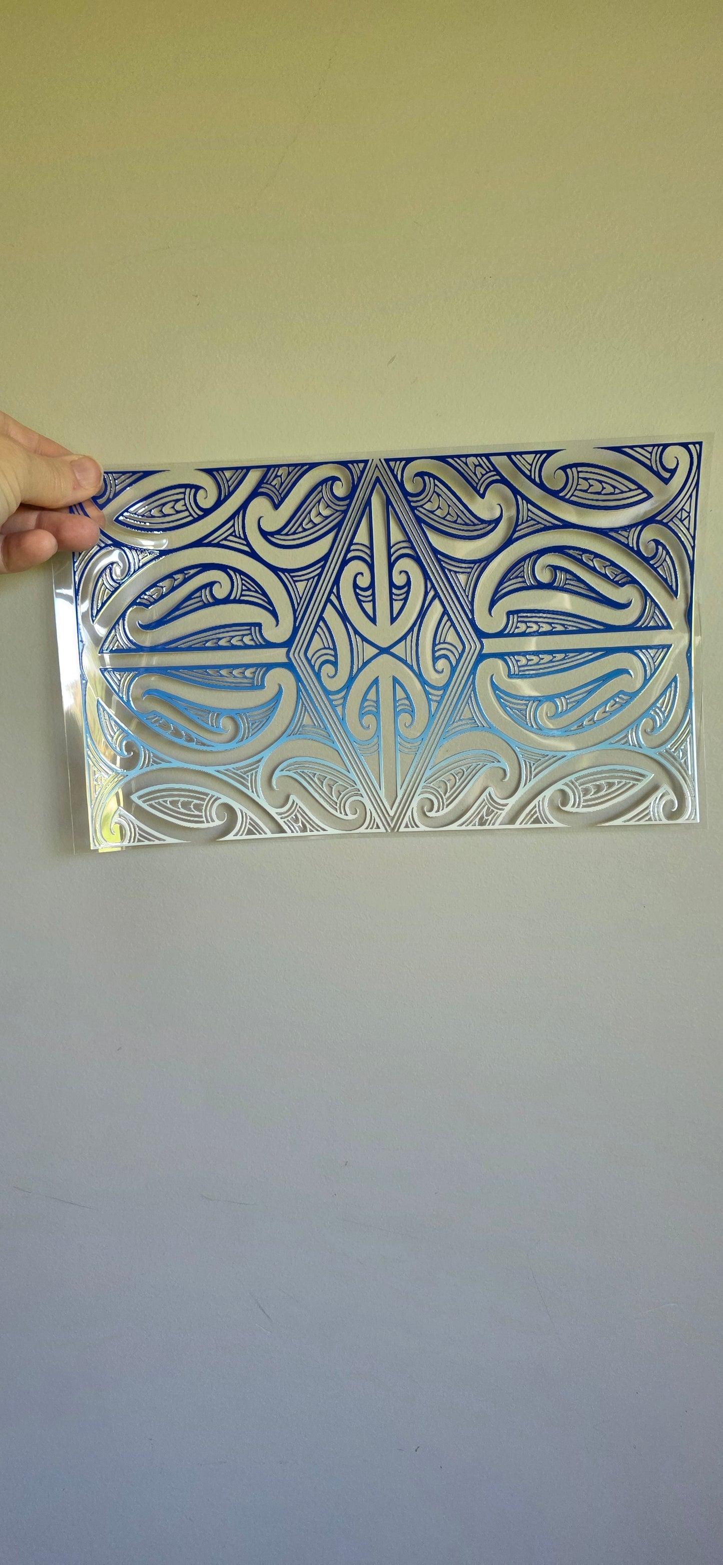 XL UV DTF DECAL MAORI DESIGN 28CMX17CM for touch lamps #140