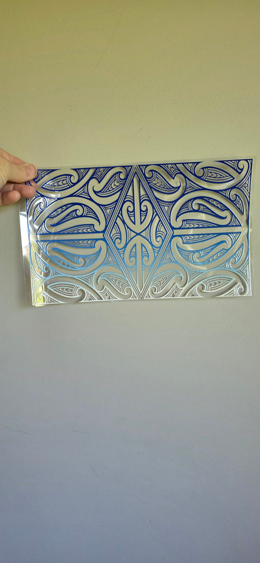 XL UV DTF DECAL MAORI DESIGN 28CMX17CM for touch lamps #140