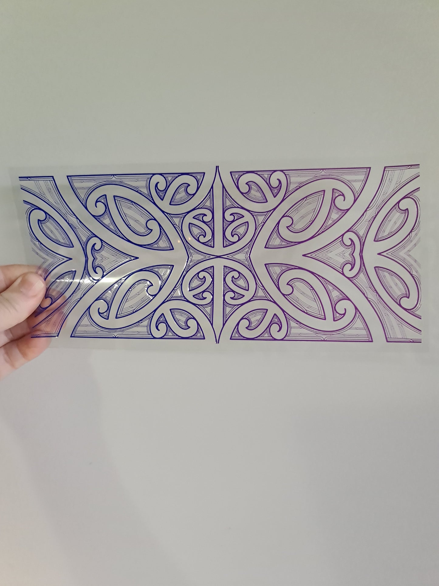 UV dtf Maori design 23cmx11cm 16oz wrap #770