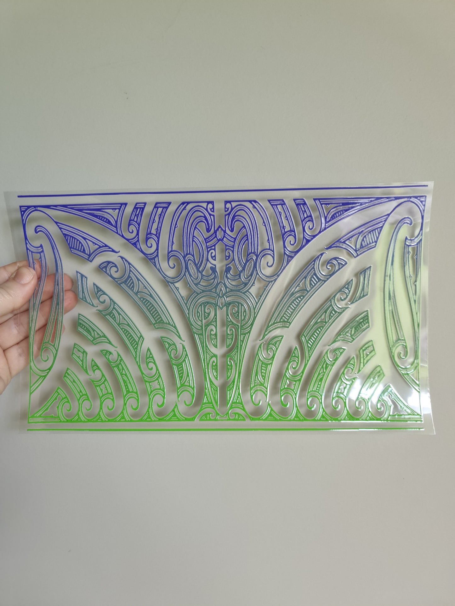 XL UV DTF DECAL MAORI DESIGN 28CMX17CM #27 for touch lamp