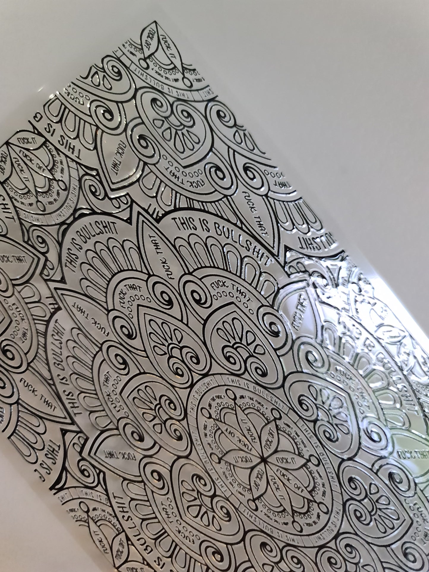 UV dtf Maori design 23cmx11cm 16oz wrap #915 - hidden swear words