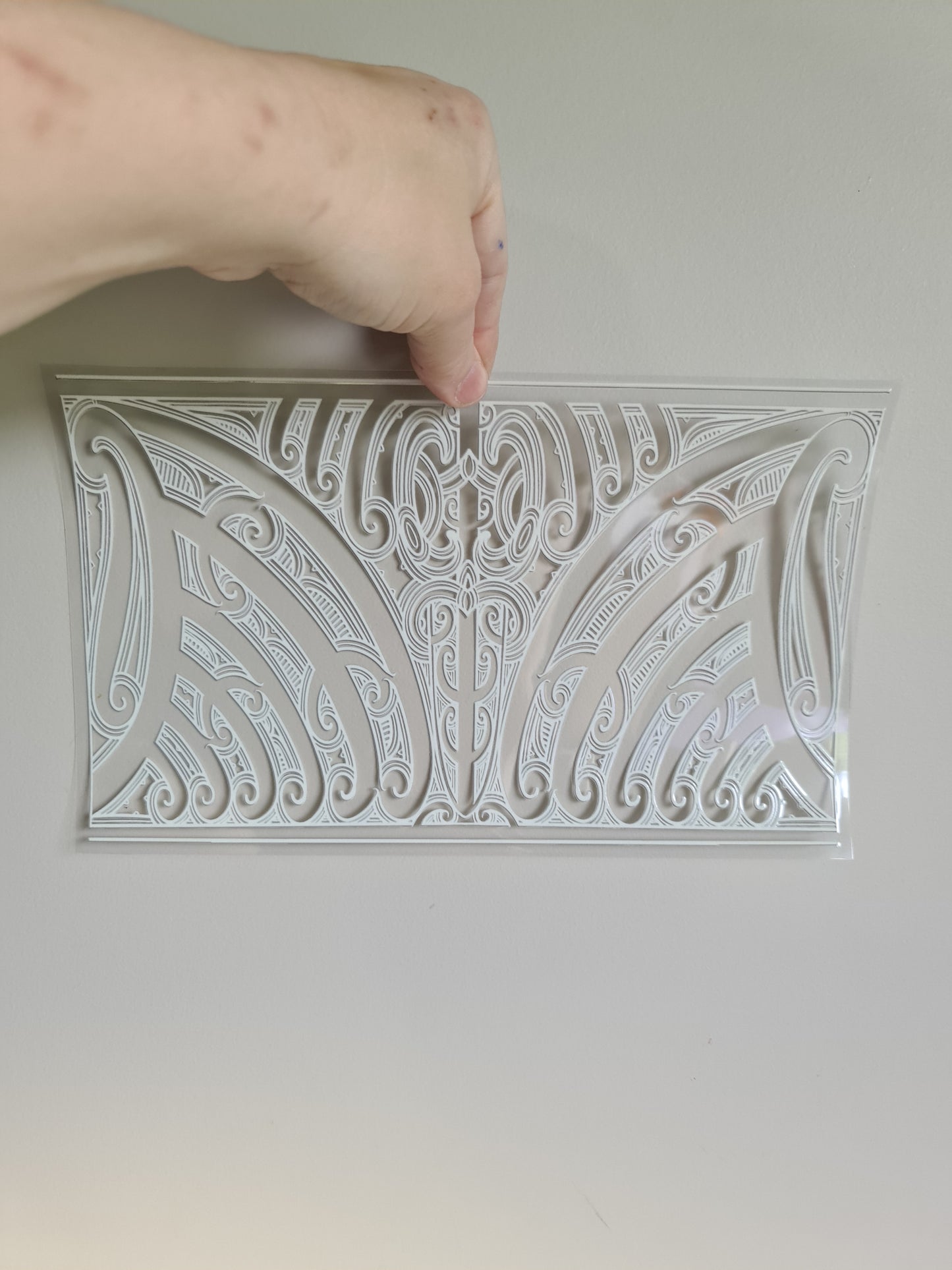 XL UV DTF DECAL MAORI DESIGN 28CMX17CM for touch lamps #99