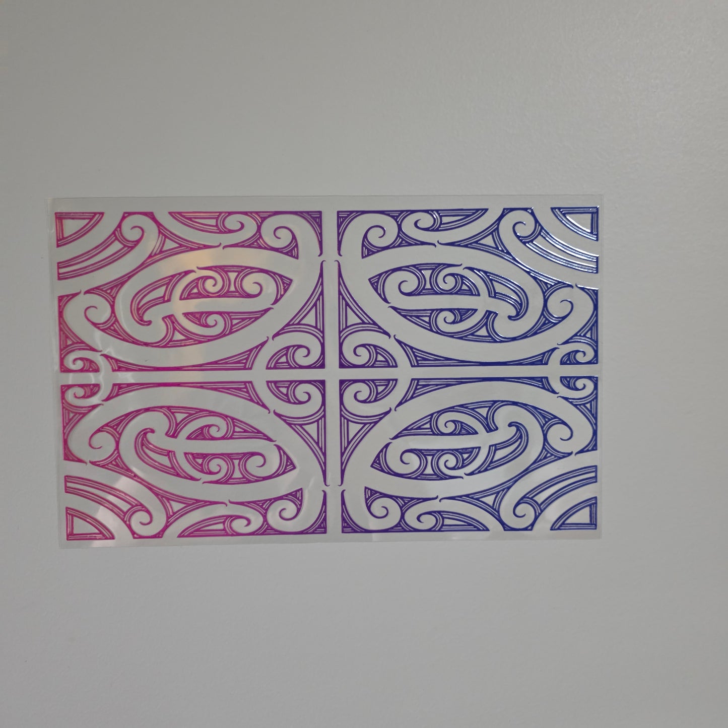 XL UV DTF DECAL MAORI DESIGN 28CMX17CM for touch lamps #312