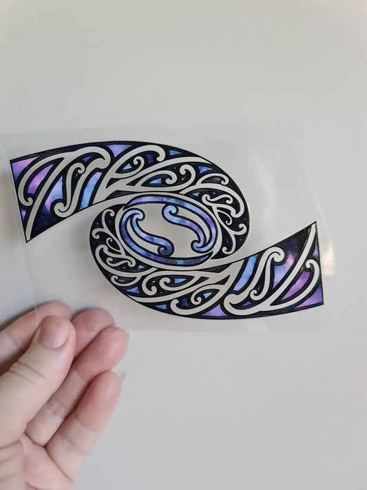 UV dtf Maori design mini size 13cmx13cm #827