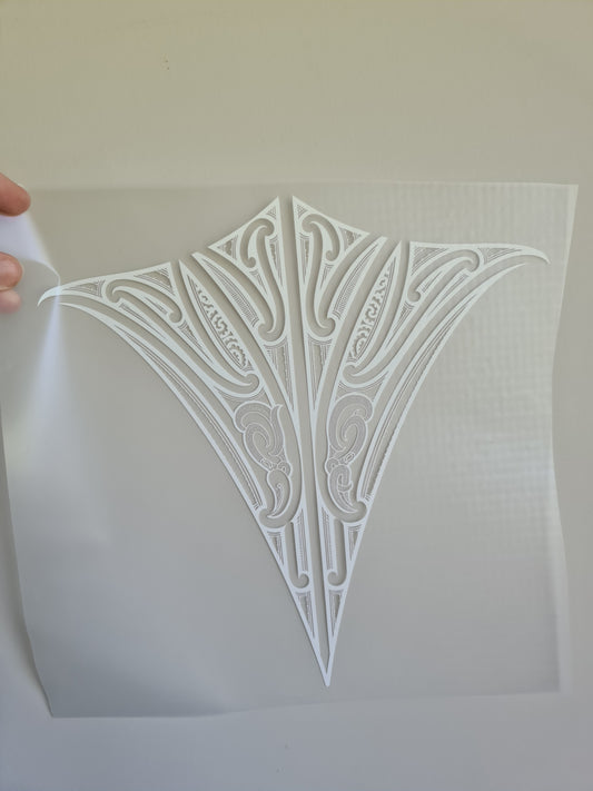 Sublimation custom Maori design Iron on 30cm