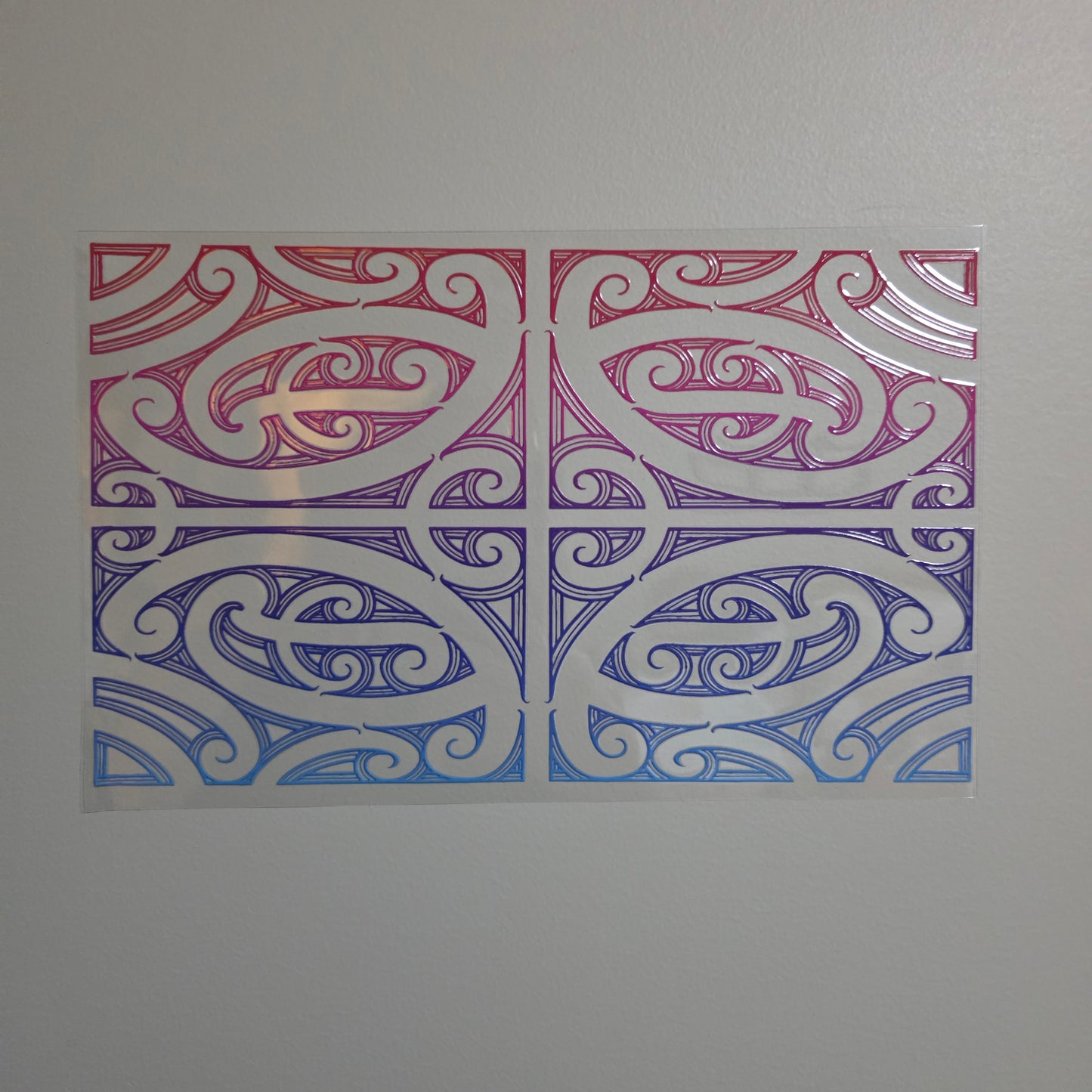 XL UV DTF DECAL MAORI DESIGN 28CMX17CM for touch lamps #222