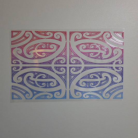 XL UV DTF DECAL MAORI DESIGN 28CMX17CM for touch lamps #222