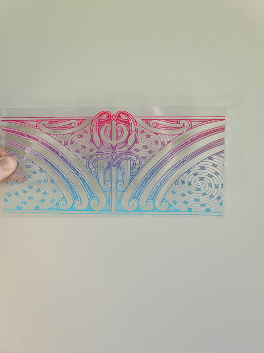 UV dtf transfer Maori design 23cmx11cm 16oz wrap #1342