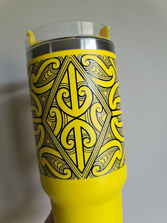 40oz Custom Maori design tumbler (pre -order)
