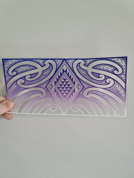 UV dtf Maori design 23cmx11cm 16oz wrap #1141