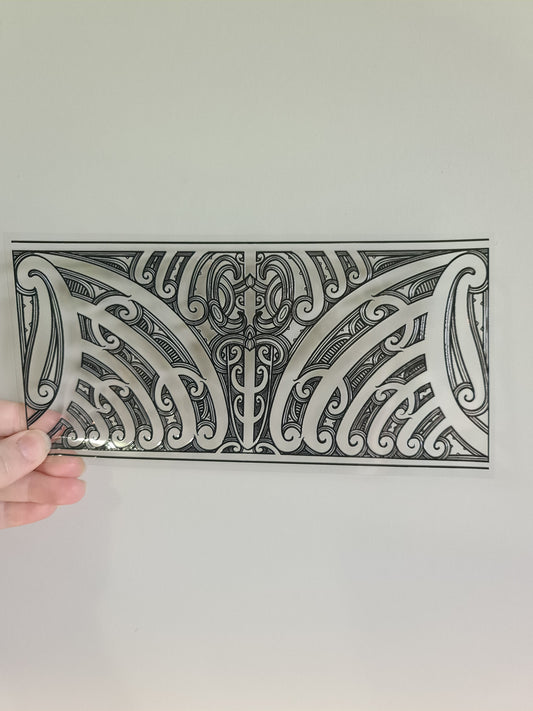 UV dtf transfer Maori design 23cmx11cm 16oz wrap #1237