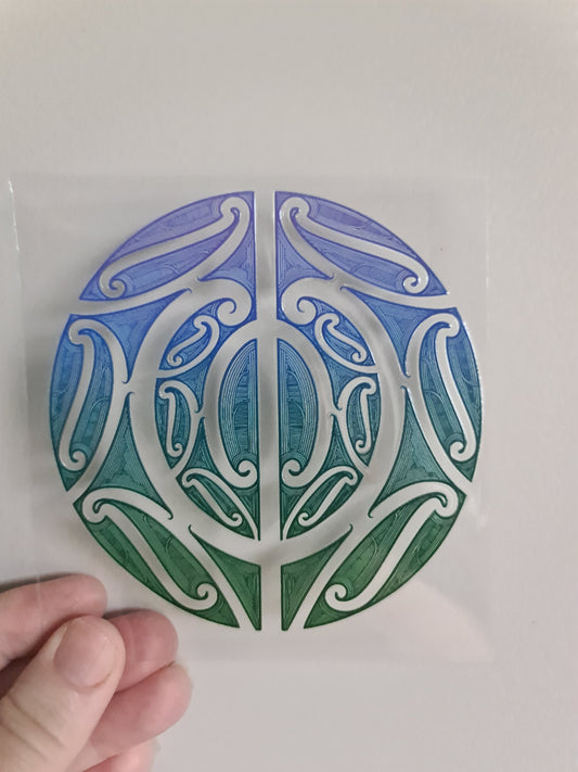 UV dtf Maori design mini size 11cmx11cm #425