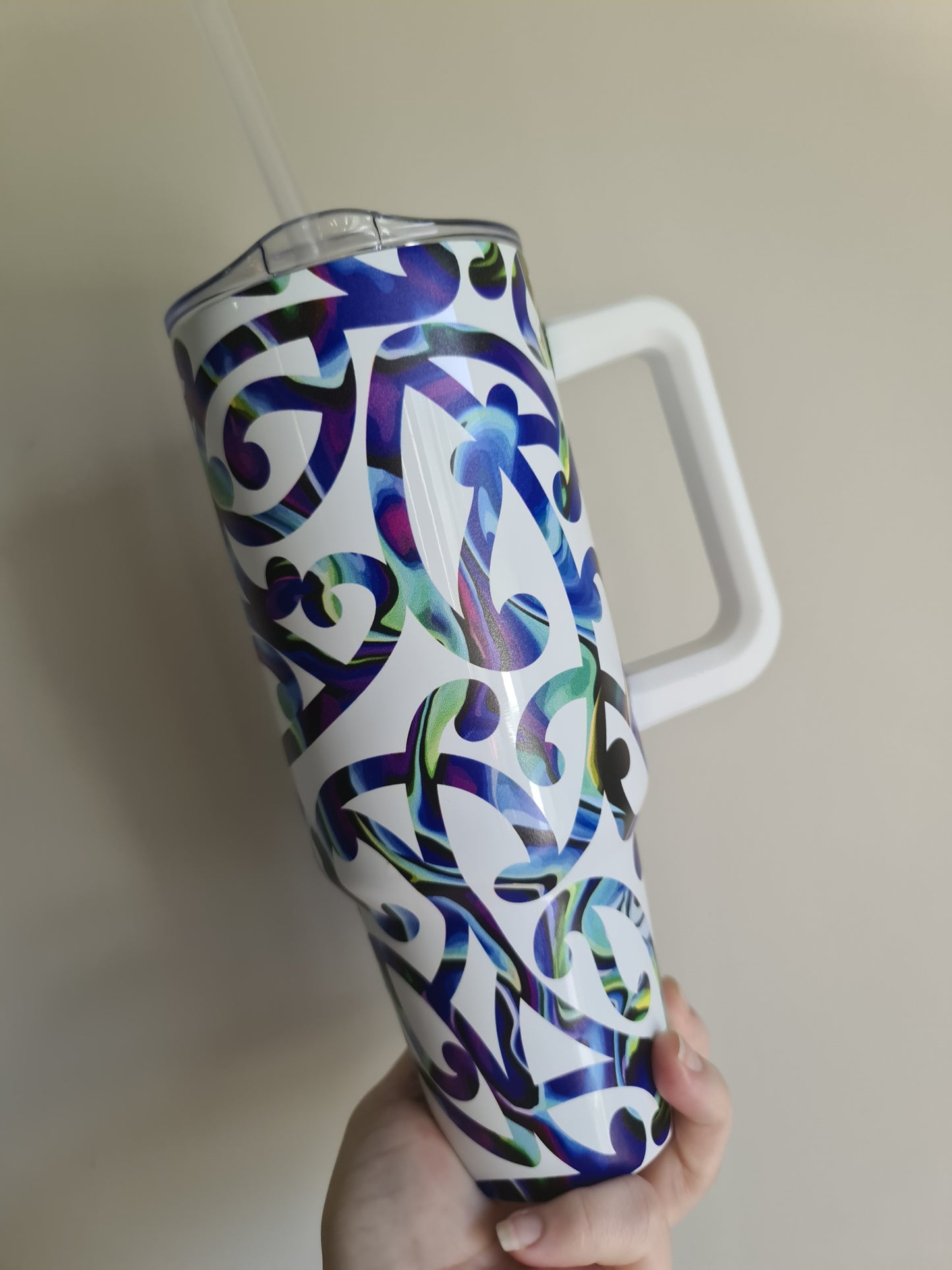 40oz Custom Maori design Tumbler