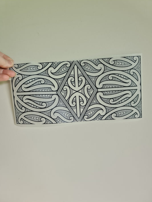 Sublimation custom Maori design Iron on 30cm