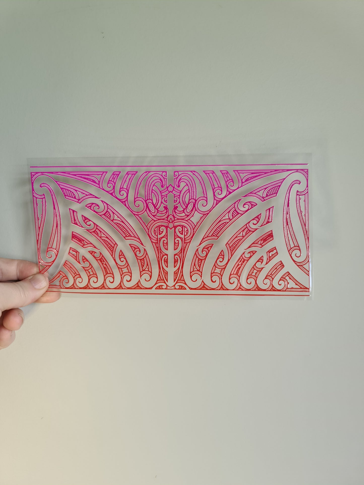 UV dtf transfer Maori design 23cmx11cm 16oz wrap #1414