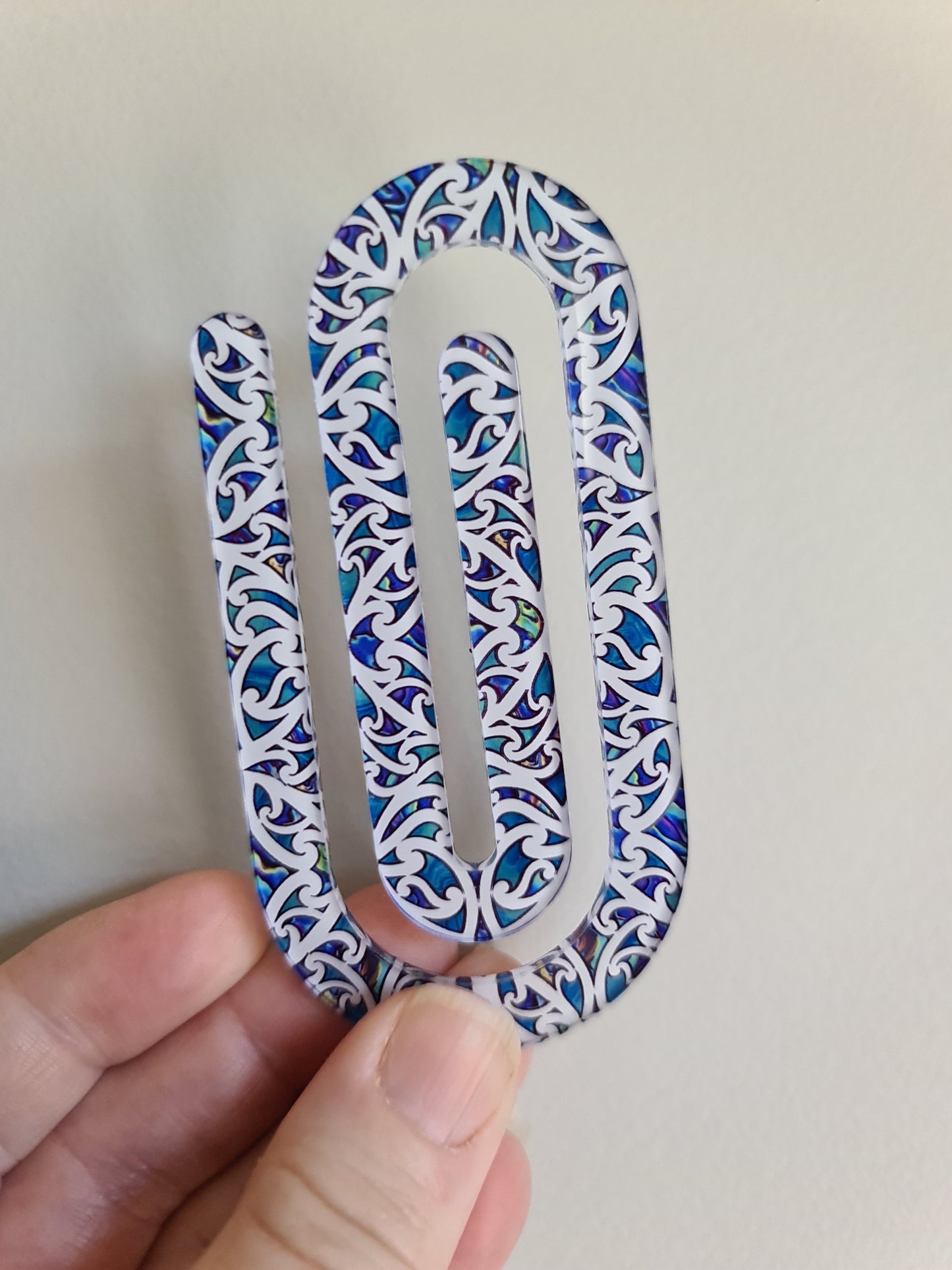 Custom Maori designs Jumbo paperclip bookmark