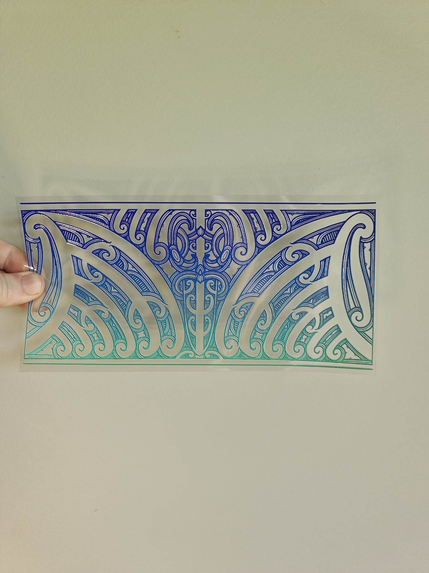 UV dtf transfer Maori design 23cmx11cm 16oz wrap #1368