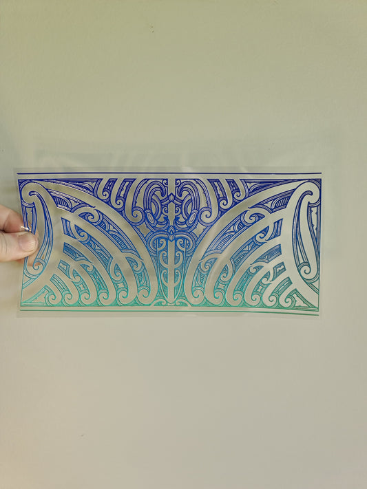 UV dtf transfer Maori design 23cmx11cm 16oz wrap #1368