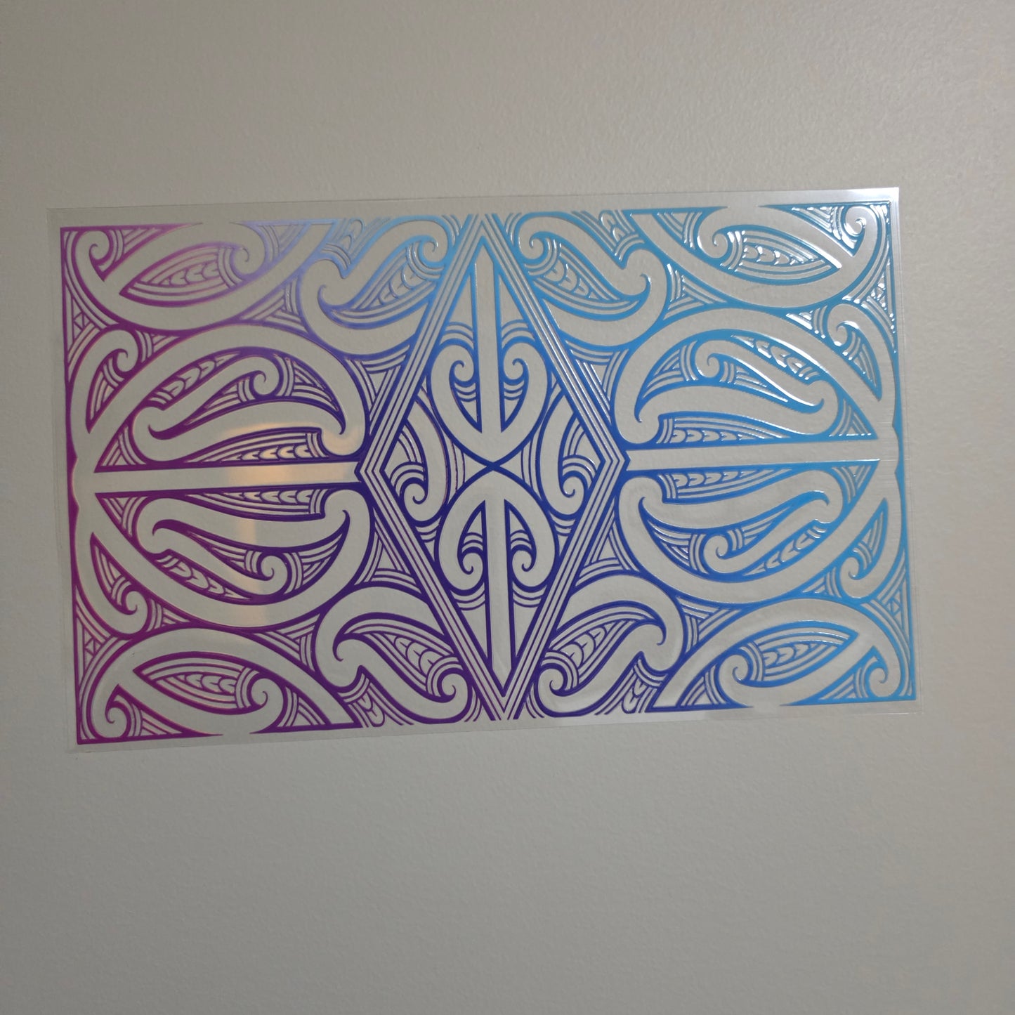 XL UV DTF DECAL MAORI DESIGN 28CMX17CM for touch lamps #249
