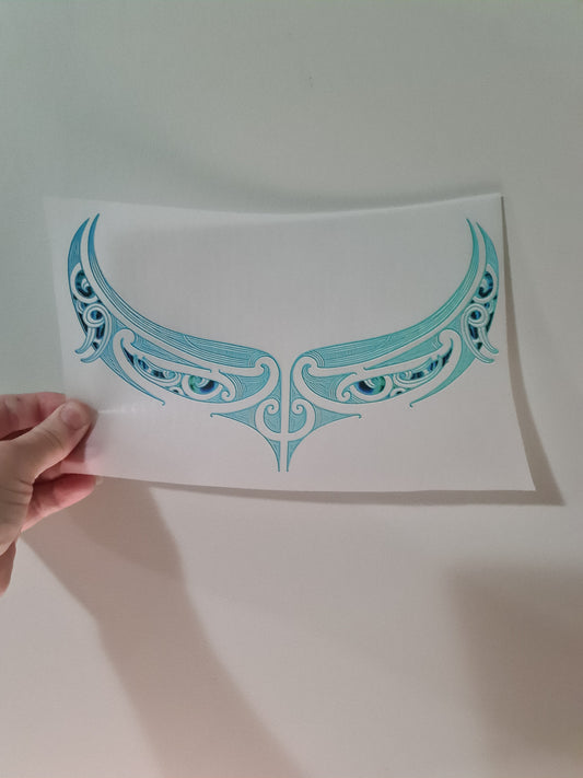 Kids clothing Sublimation custom Maori design Iron on HTV 23cm