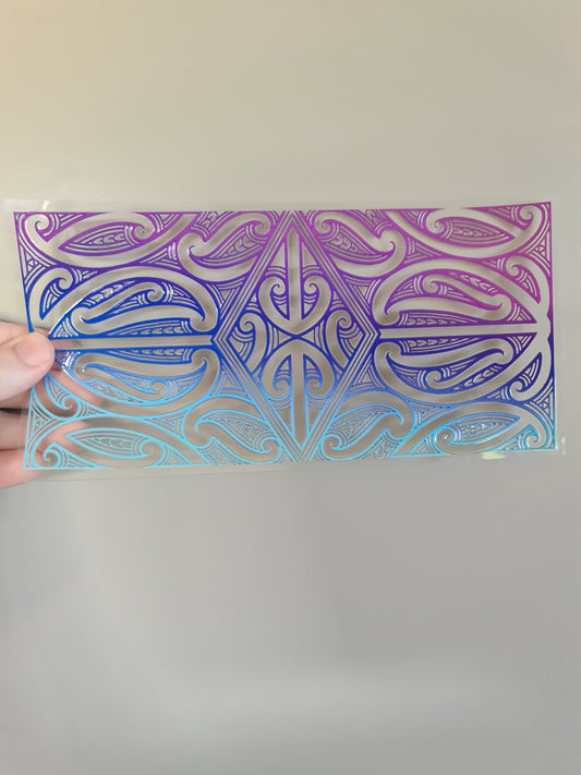 Uv dtf Maori design 23cmx11cm 16oz wrap #221