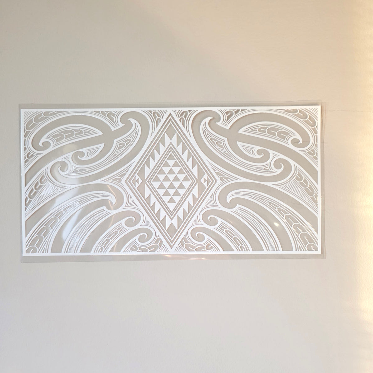 30cmx 15cm size UV DTF DECAL MAORI DESIGN for Table lamps #10
