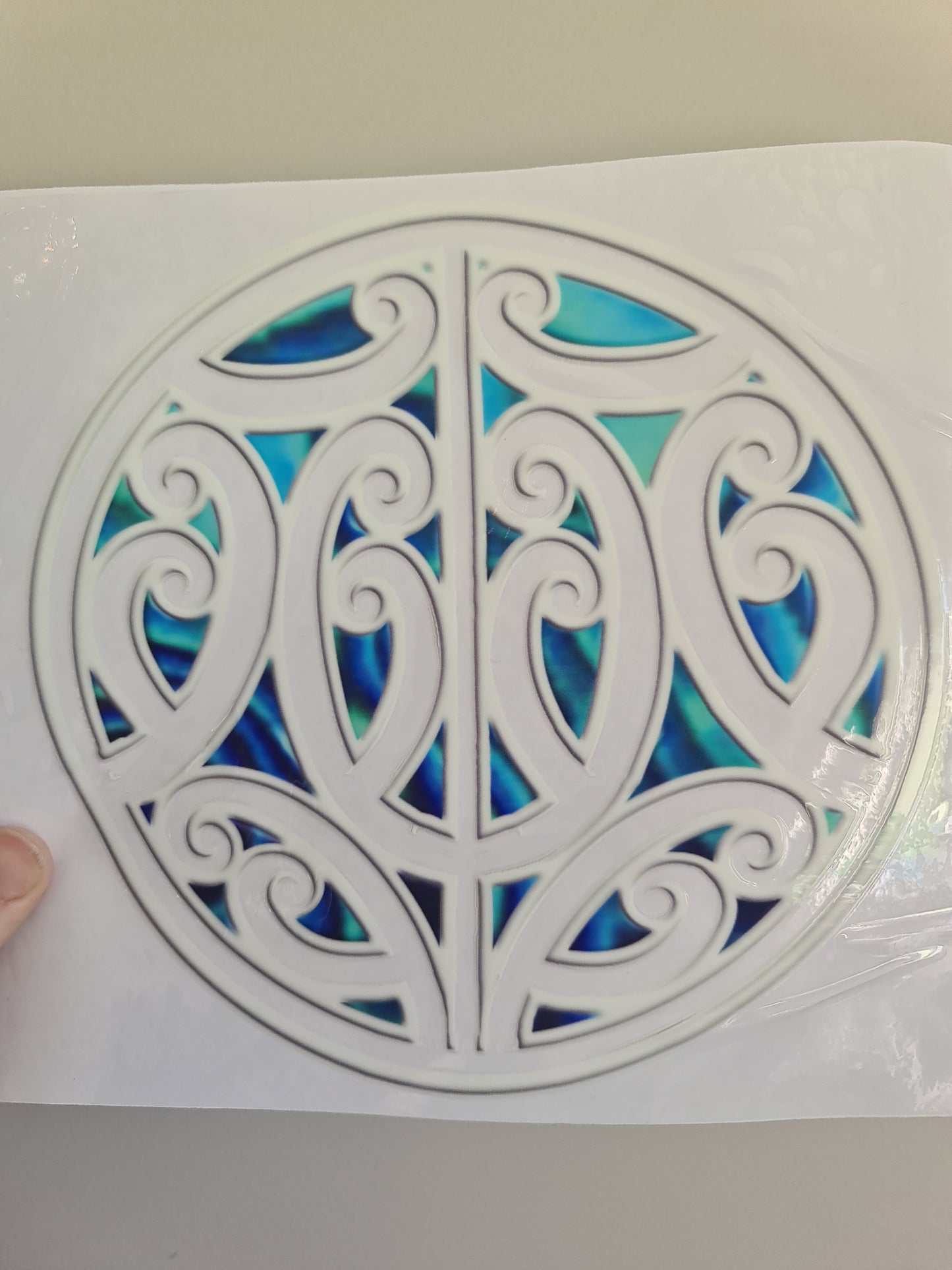 XL UV DTF DECAL MAORI DESIGN 20cm Window decal