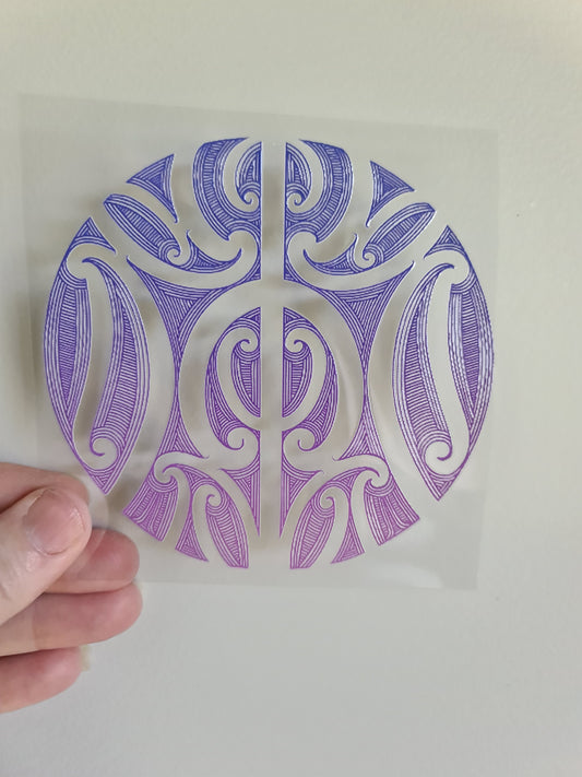 UV dtf Maori design mini size 11cmx11cm #573