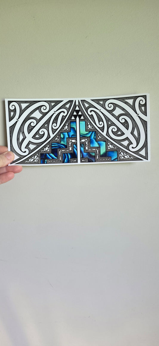 UV dtf transfer Maori design 23cmx11cm 16oz wrap #1633