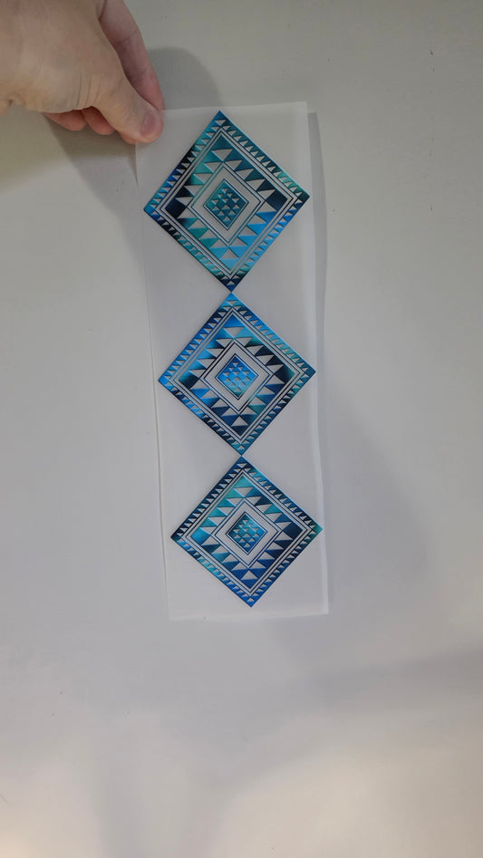 Maori design Iron on DTF 30cm for clothing