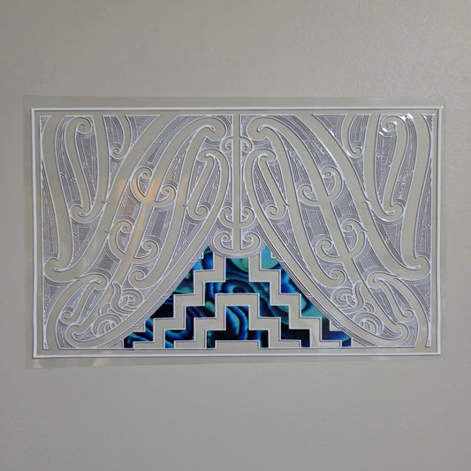 XL UV DTF DECAL MAORI DESIGN 28CMX17CM for touch lamps #298