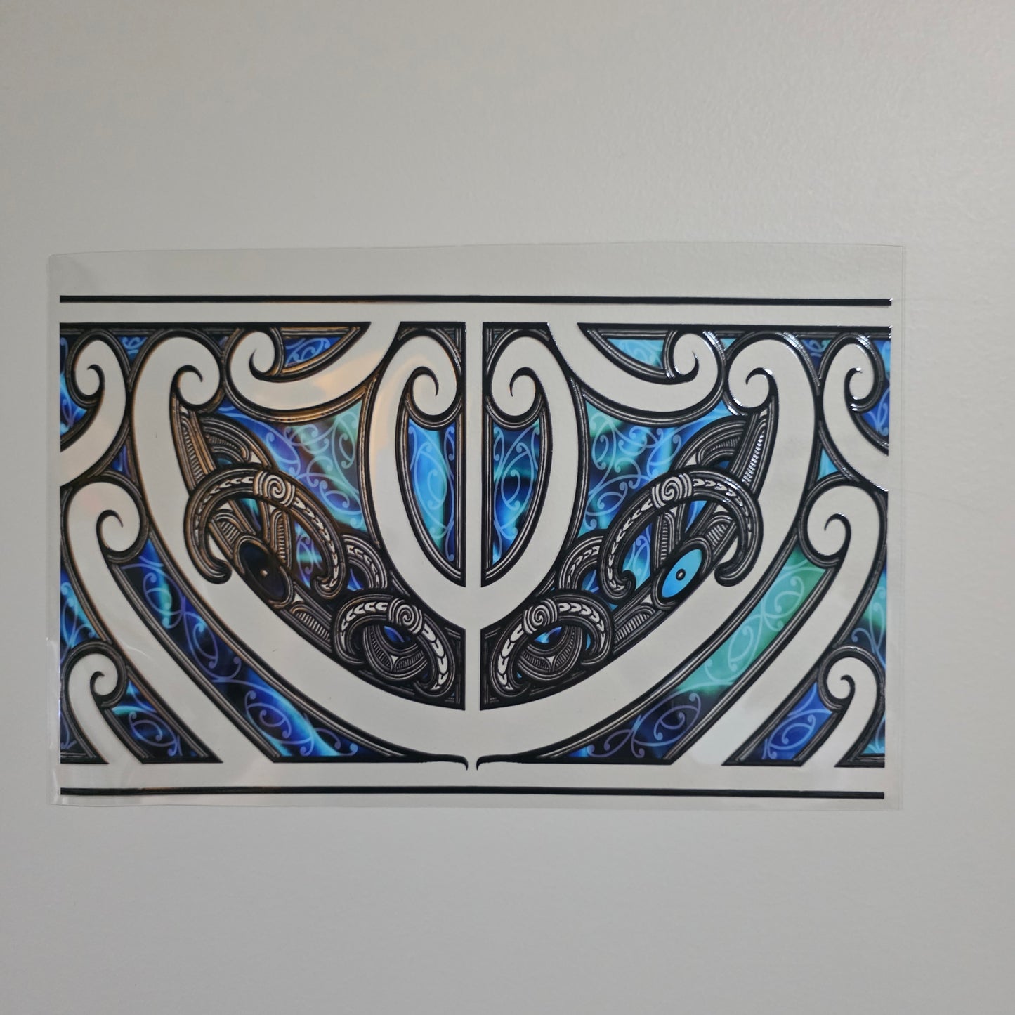 XL UV DTF DECAL MAORI DESIGN 28CMX17CM for touch lamps #290