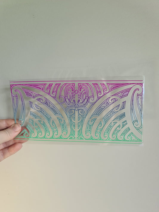 UV dtf transfer Maori design 23cmx11cm 16oz wrap #1416