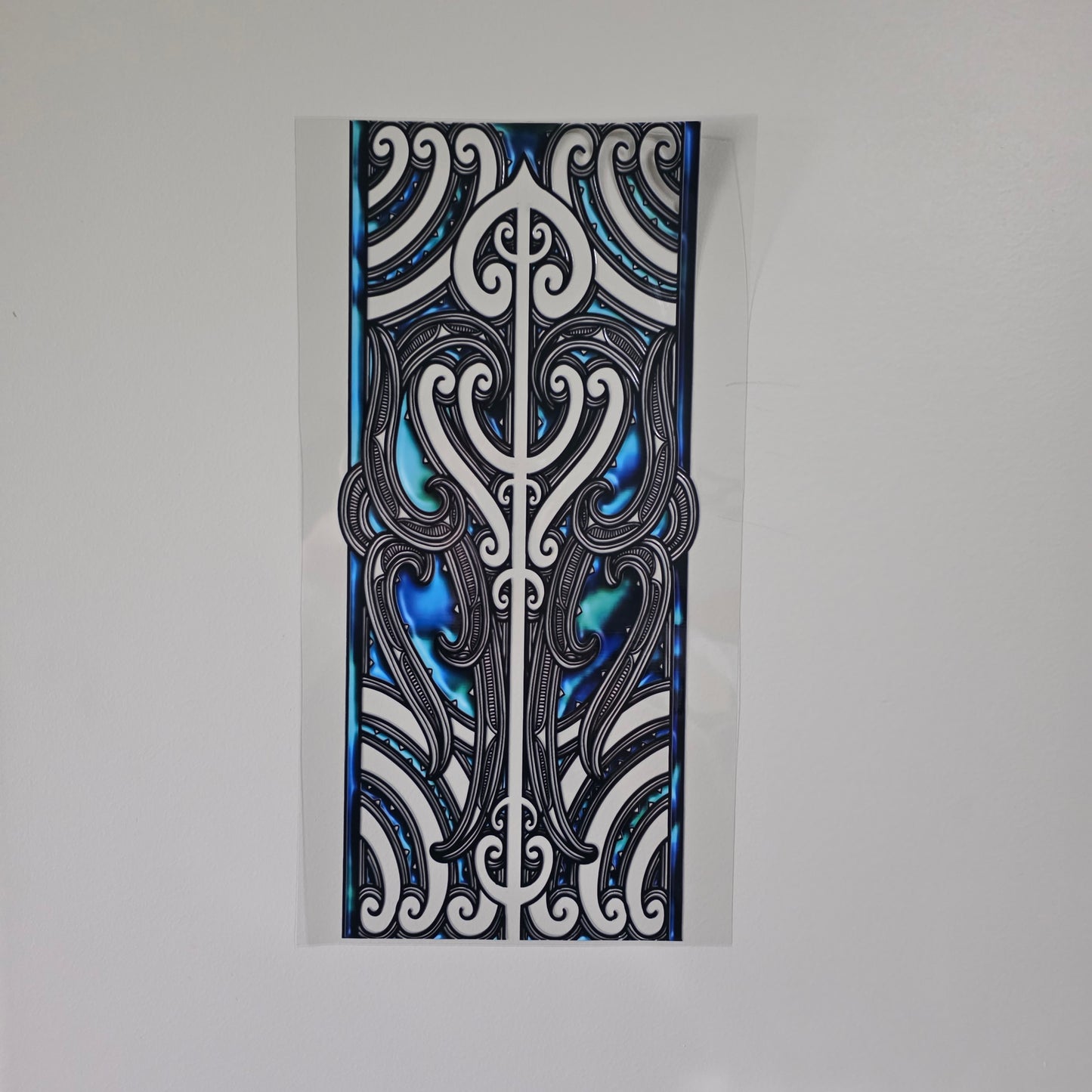 XL UV DTF DECAL MAORI DESIGN 38CMX17CM for touch lamps #48