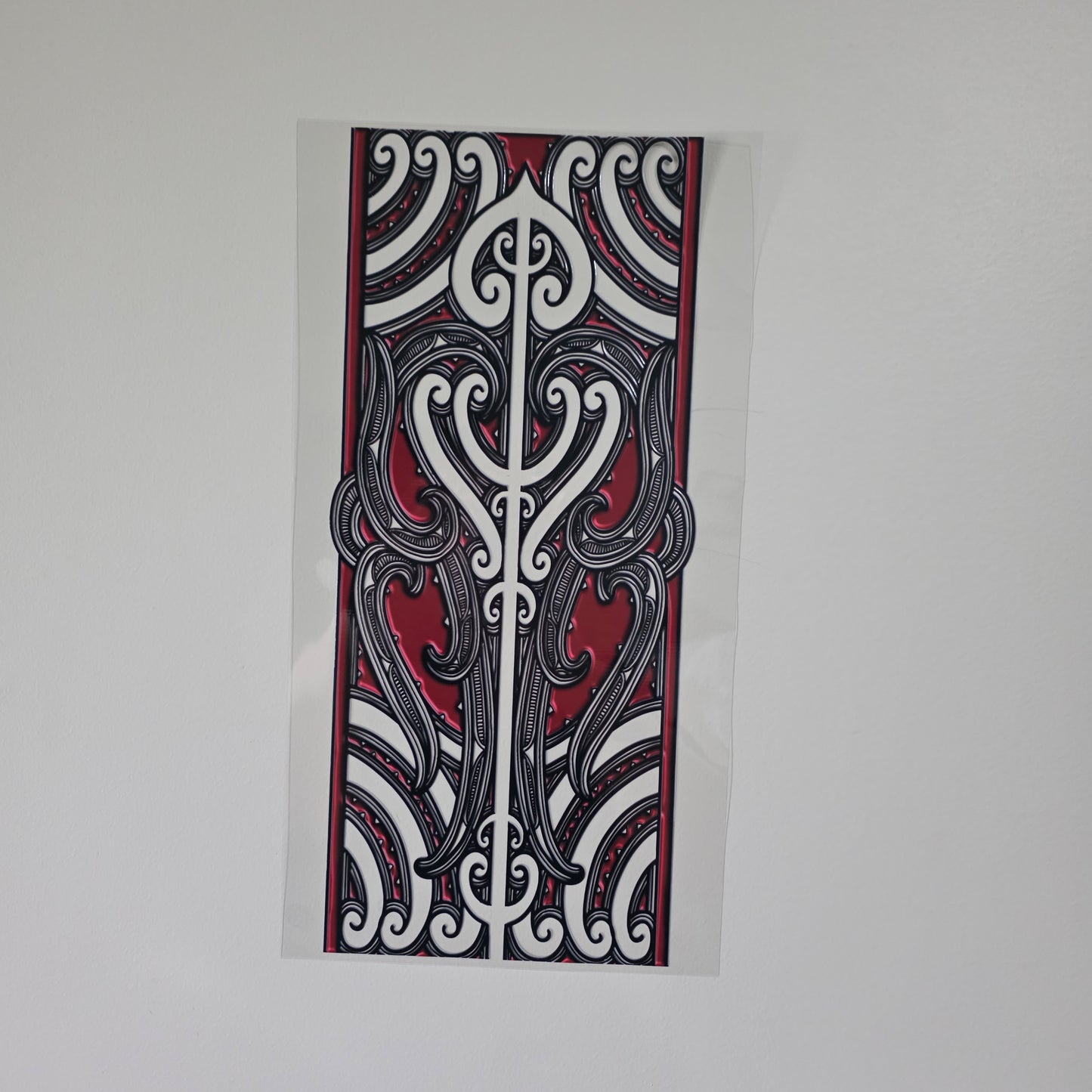 XL UV DTF DECAL MAORI DESIGN 38CMX17CM for touch lamps #46