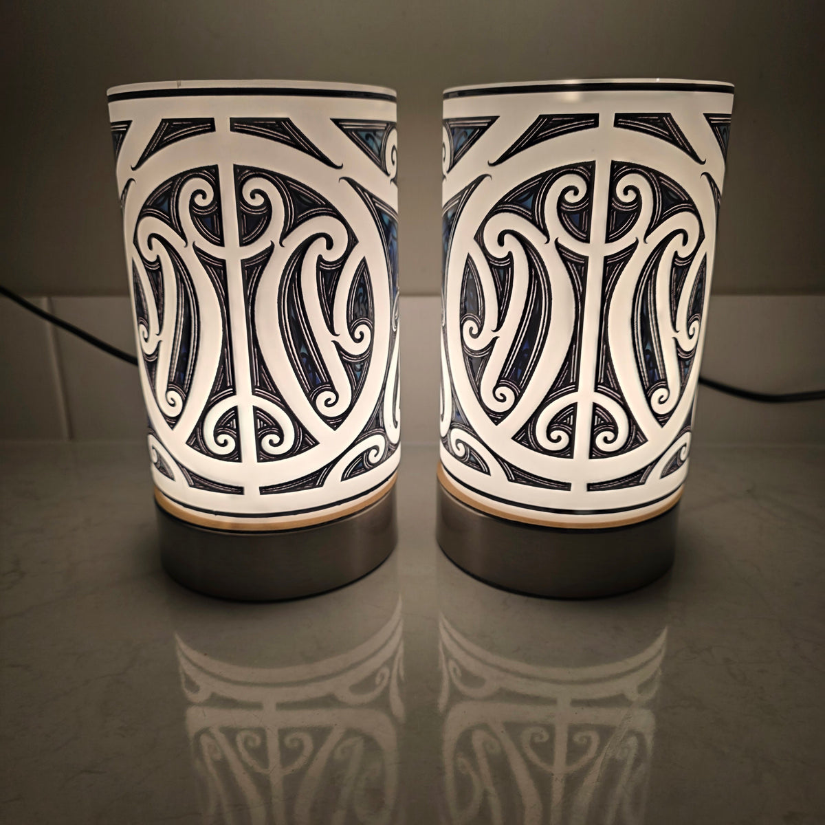 Maori design touch lamp - set 2 lamps (pre-order)
