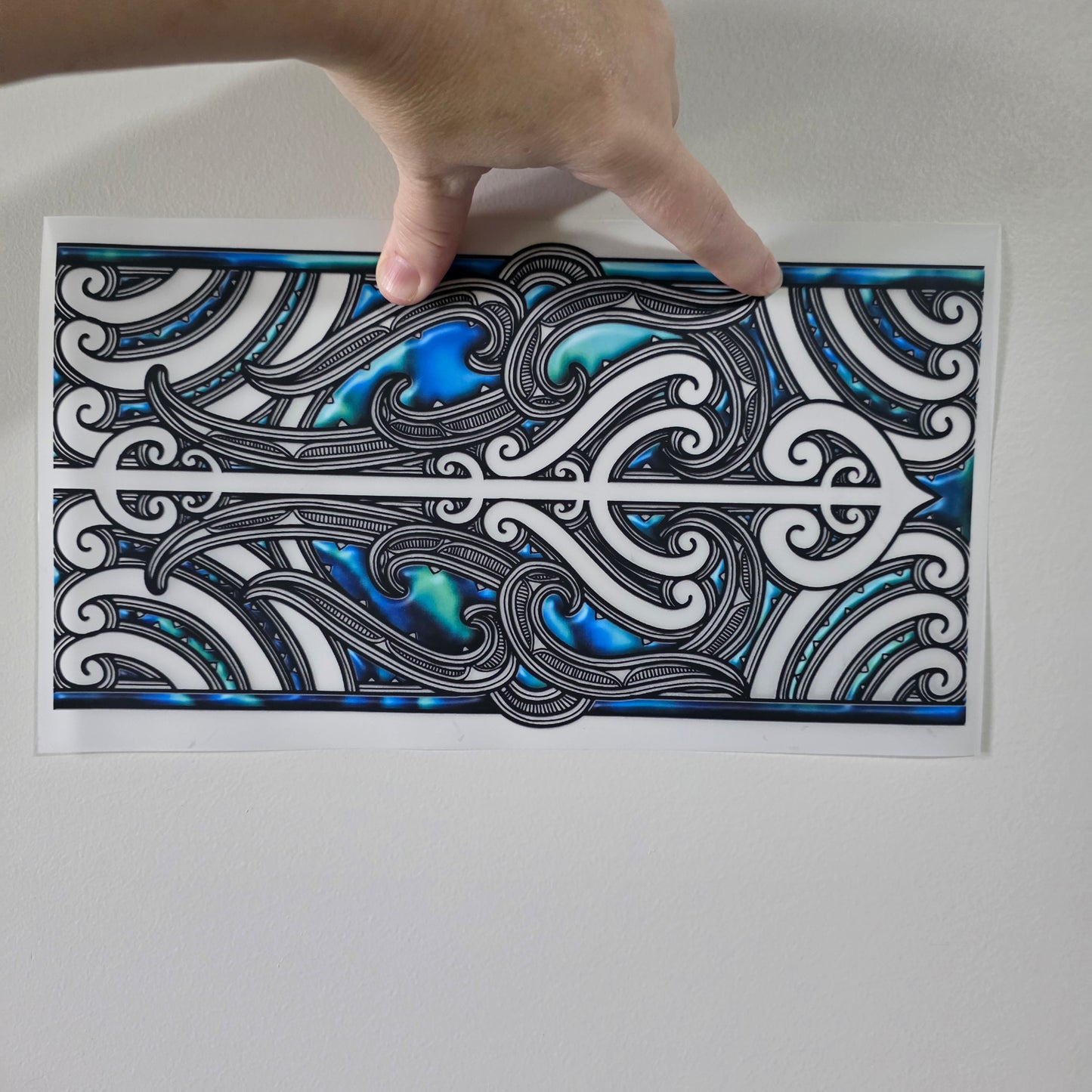 Maori design Iron on DTF 30cm x 16cm