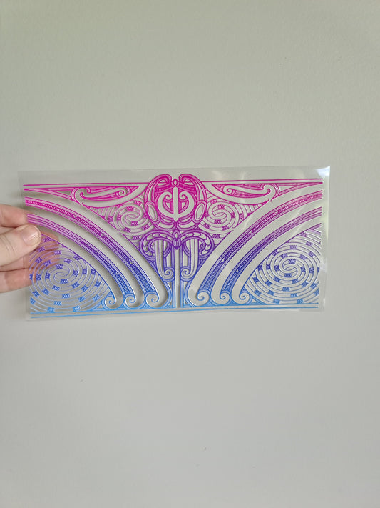 UV dtf transfer Maori design 23cmx11cm 16oz wrap #1283