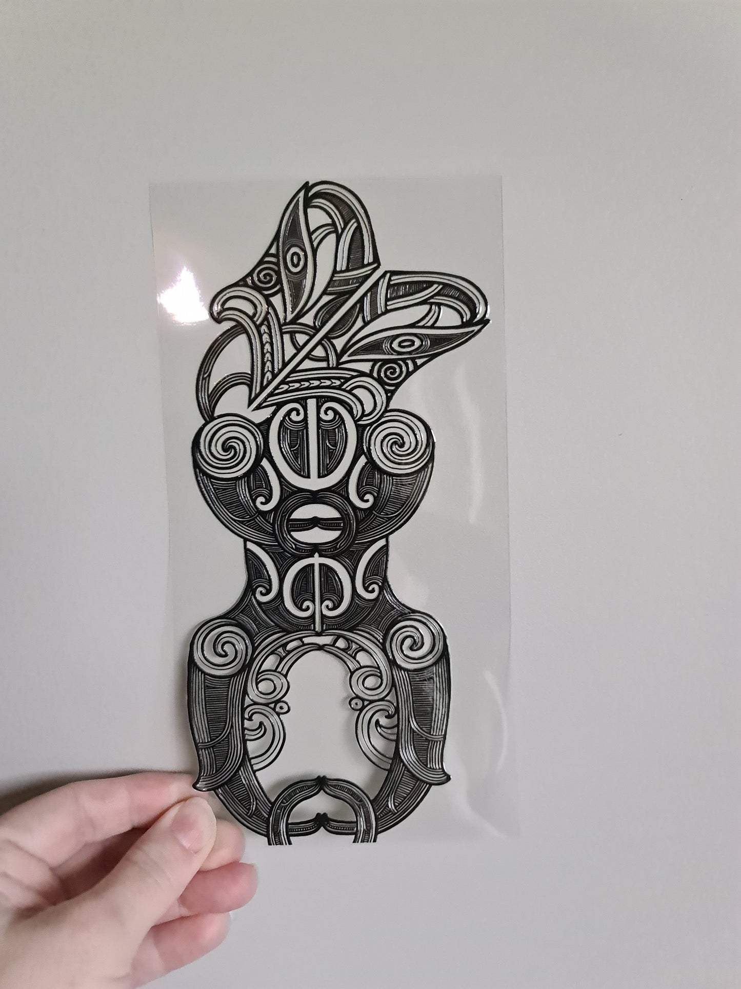 UV dtf Maori design 23cmx11cm 16oz wrap #1078