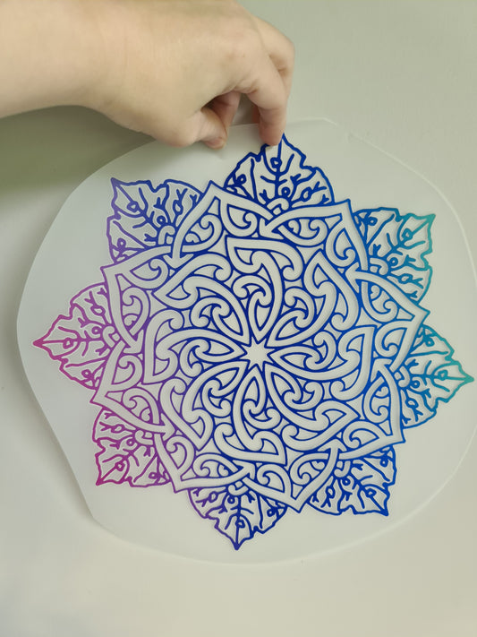 Sublimation custom Maori design Iron on 30cm